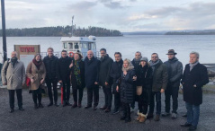 14 January 2020 The members of the delegation of the OSCE PA Ad Hoc Committee on Countering Terrorism in visit to the island of Utoya